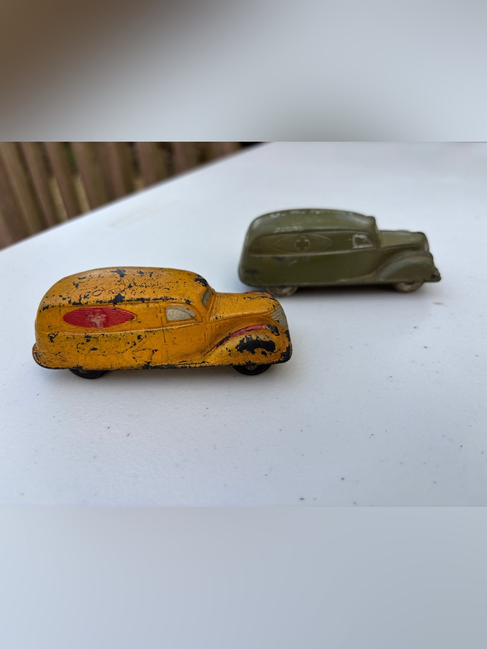 Vintage 1940’s US Army Van and Ambulance toy cars